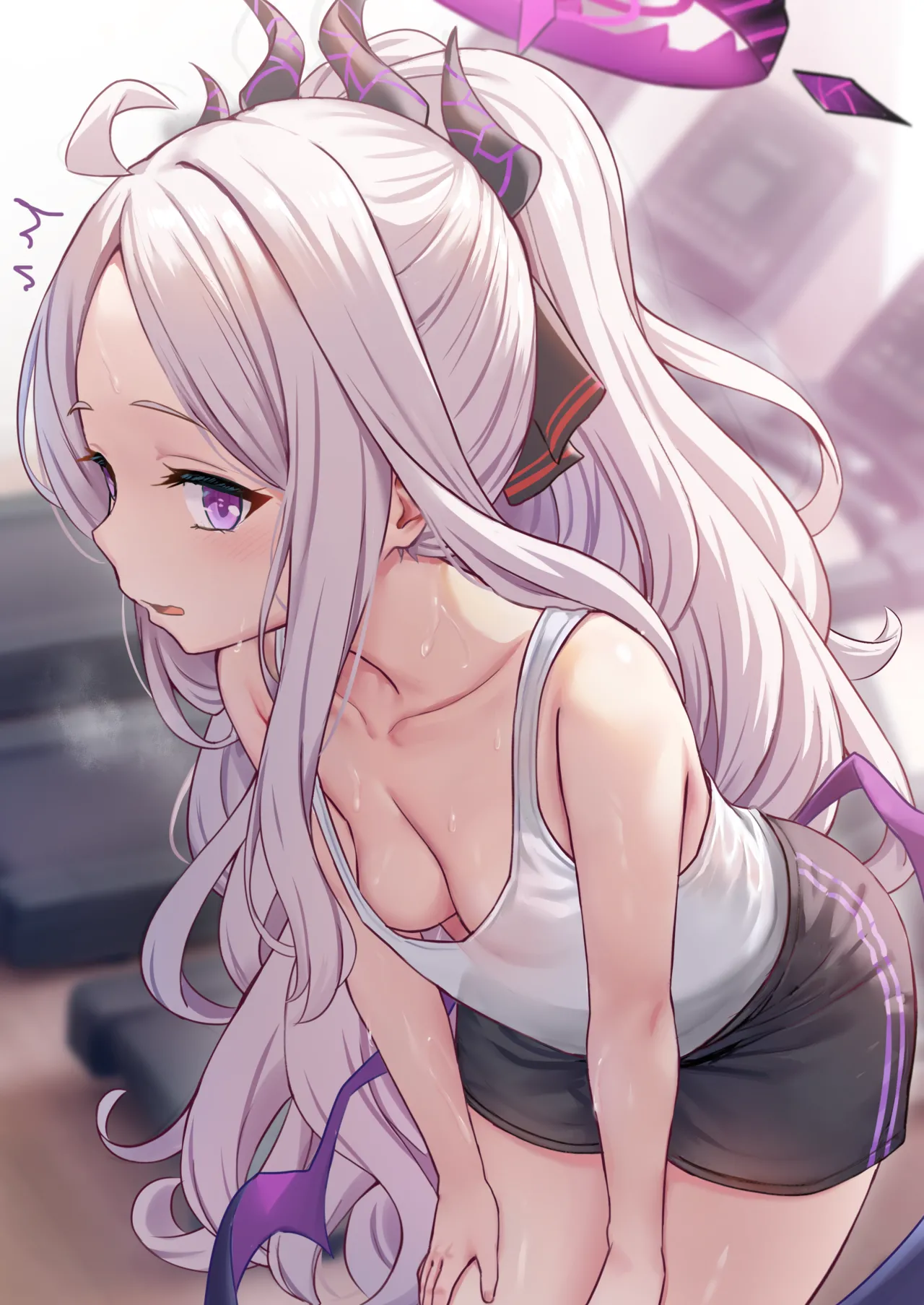 「こんな汗だくで…ごめんね…やっぱり臭いよね、私…」 page 3 full