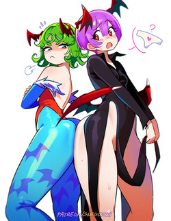 [Snegovski] Lilith or Tatsumaki? (Darkstalkers x One-Punch Man)