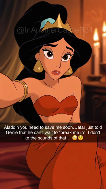 Jasmine cheats on Aladdin with Jafar cover