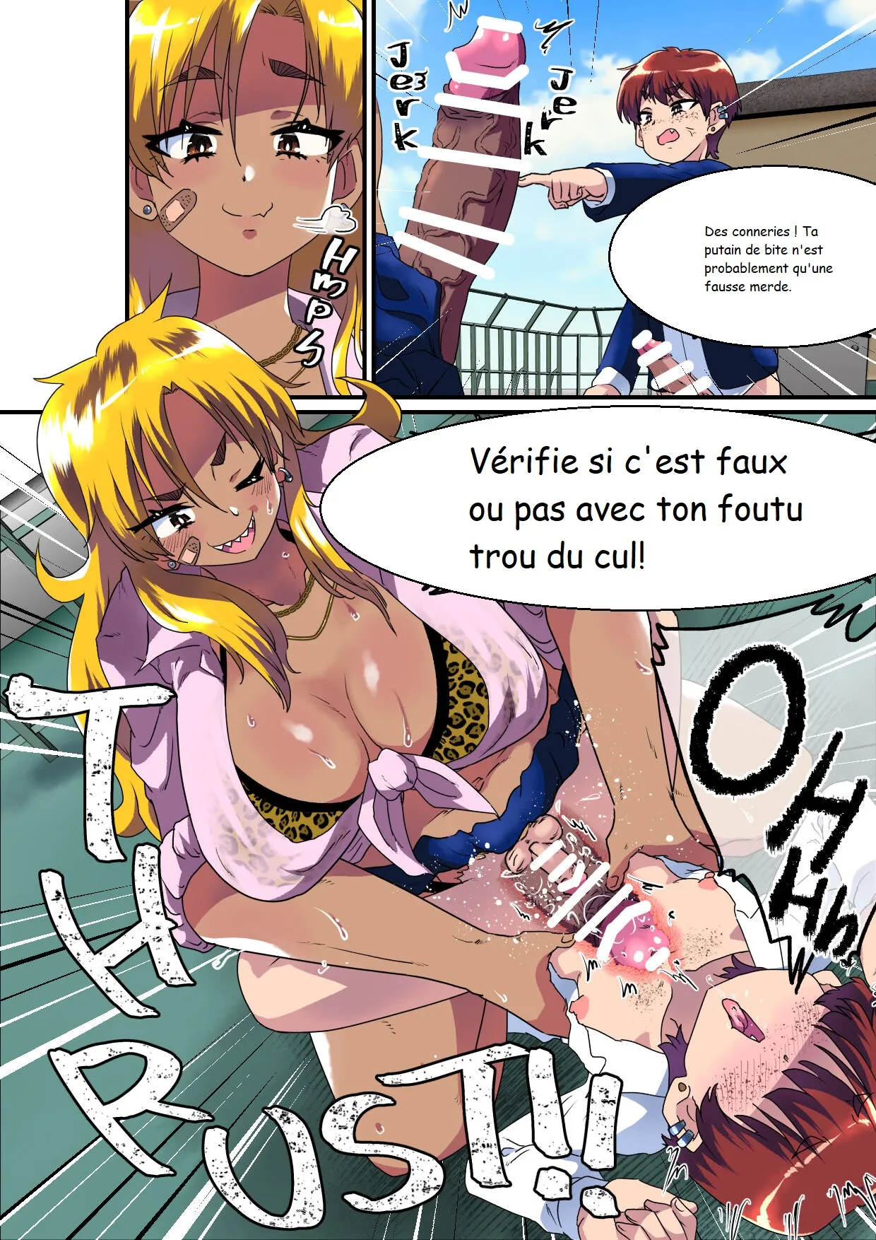 L'histoire de la façon dont je suis devenue une femme et comment j'ai été entraînée à être un trou de pénis pour le sexe par des filles futanari à grosses bites. page 5 full