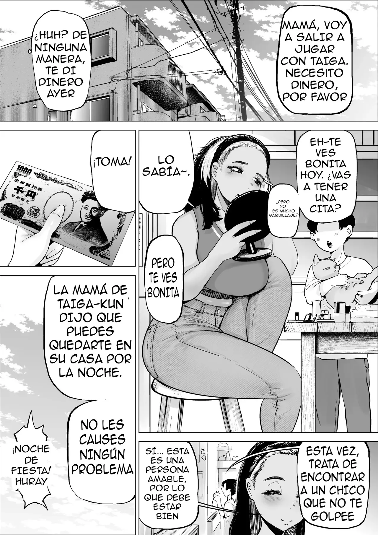 Manbiki Shounen to Part no Hitozuma 3 | El Niño Ladrón Y La Empleada Casada 3 page 4 full