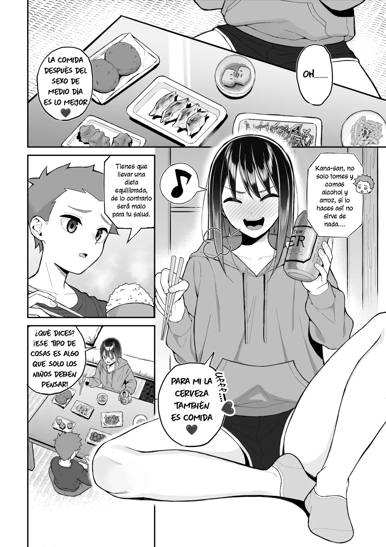 Yopparai Nee-chan no Jinsei ga Kouten suru Koudou Henyou｜Una Nee-chan borracha le da color a su vida con una determinada declaración page 5 full