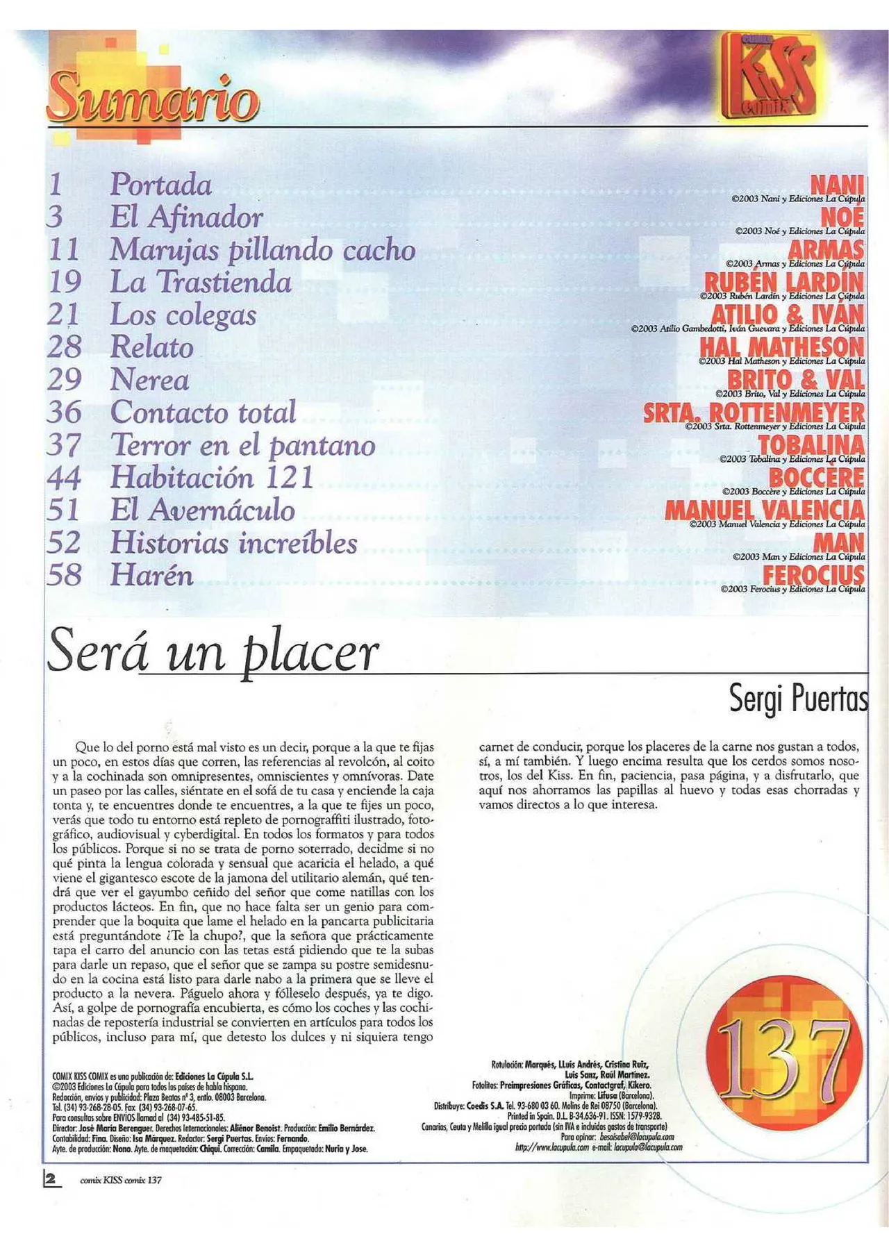 Kiss Comix #137 page 2 full