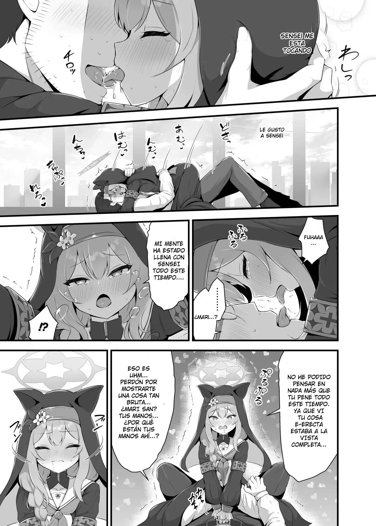 Mari ga Sensei no Gorippa-sama o Ukkari Mite Shimatta Kekka...!｜¡Esto es lo que pasa cuando Mari descubre a sensei...! page 9 full