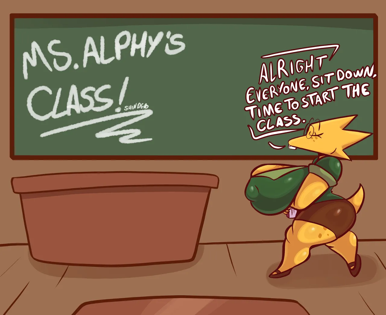 Ms Alphys's class! page 3 full