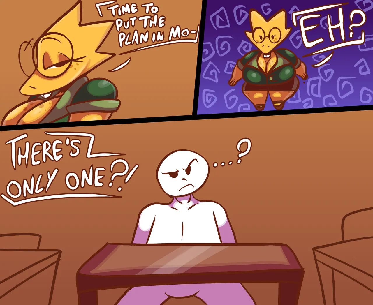 Ms Alphys's class! page 5 full