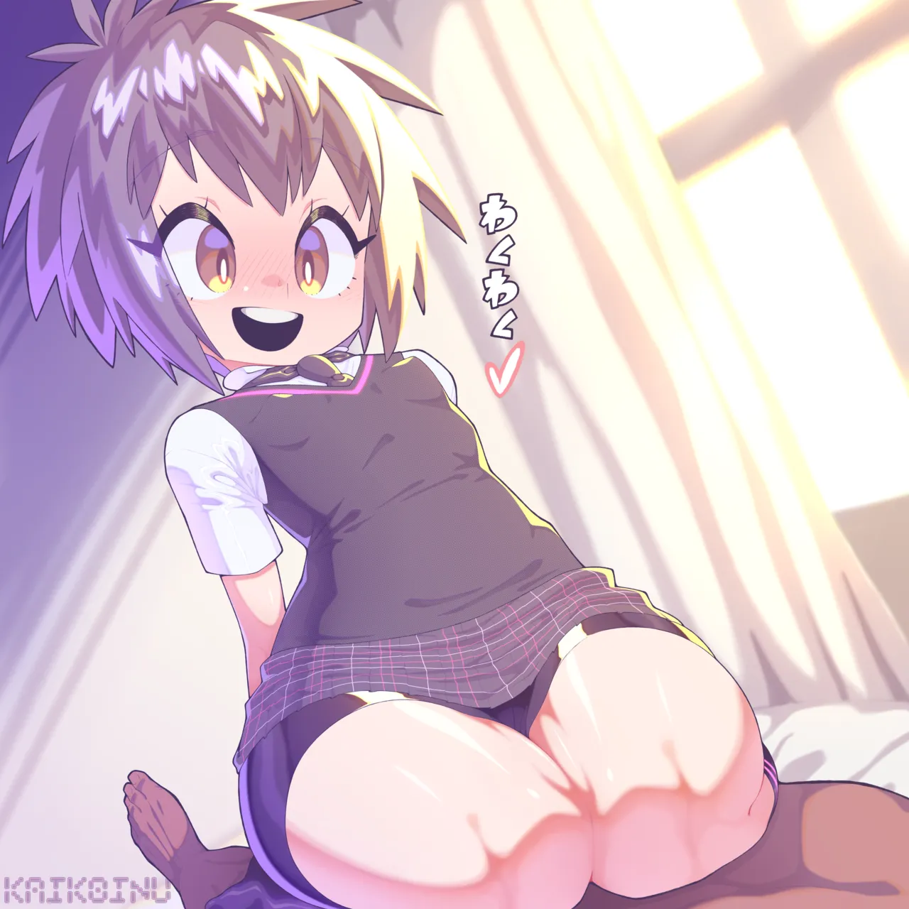 リクエスト 「ふとももコキペニーちゃん」- kaikoinu page 1 full