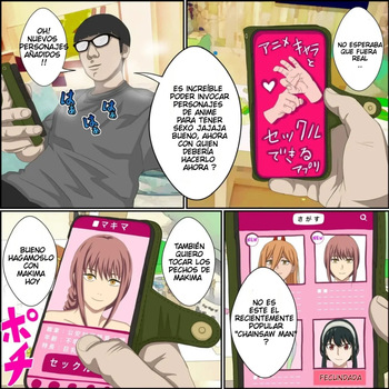 Anime Chara to Seckle Dekiru Appli ''Makima Hen''｜La App con la que Puedes Cogerte a Personajes de Anime ~El Caso de Makima~ cover