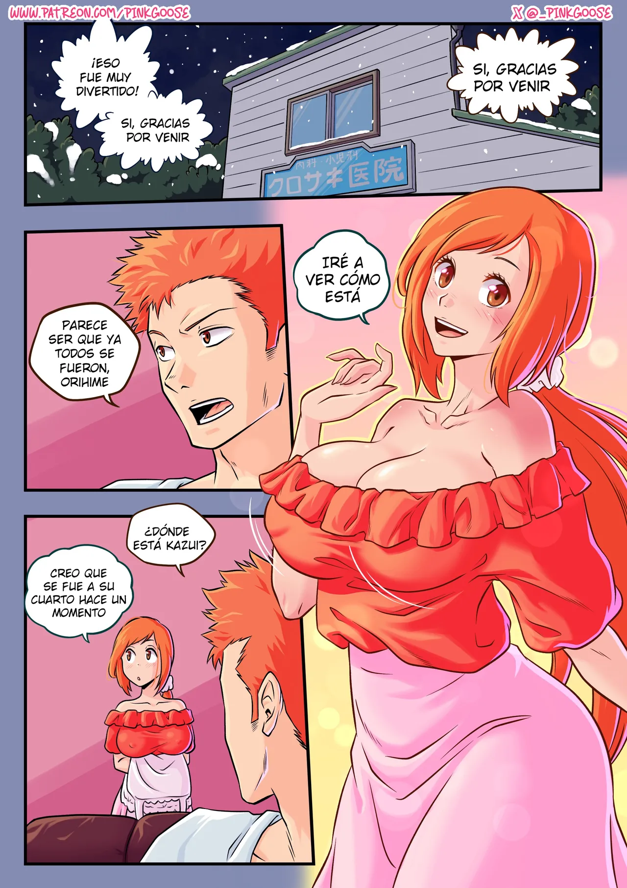 Orihime X Ichigo Comic page 2 full