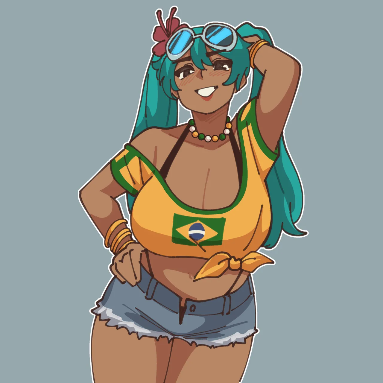 Brazilian Miku and Sadako page 1 full