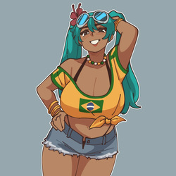 [Mayu Naisu] Brazilian Miku and Sadako (Vocaloid, The Ring)