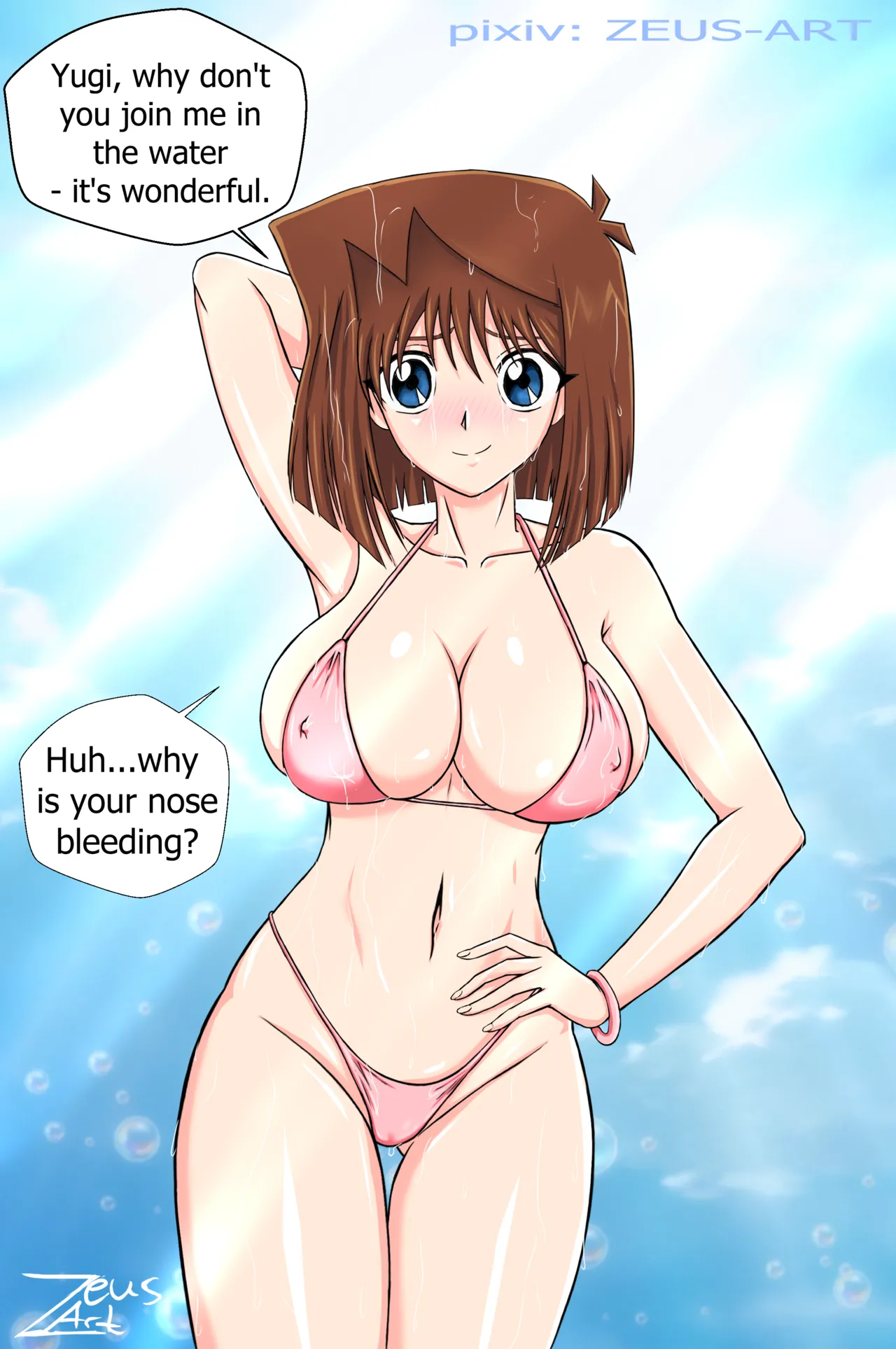 Anzu Mazaki/ Tea Gardner at the pool  Zeus-Art page 1 full