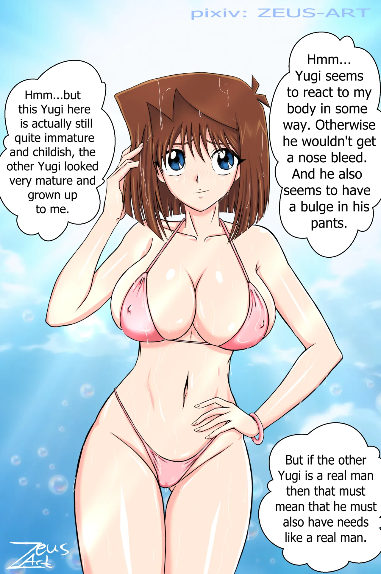 Anzu Mazaki/ Tea Gardner at the pool  Zeus-Art page 2 full