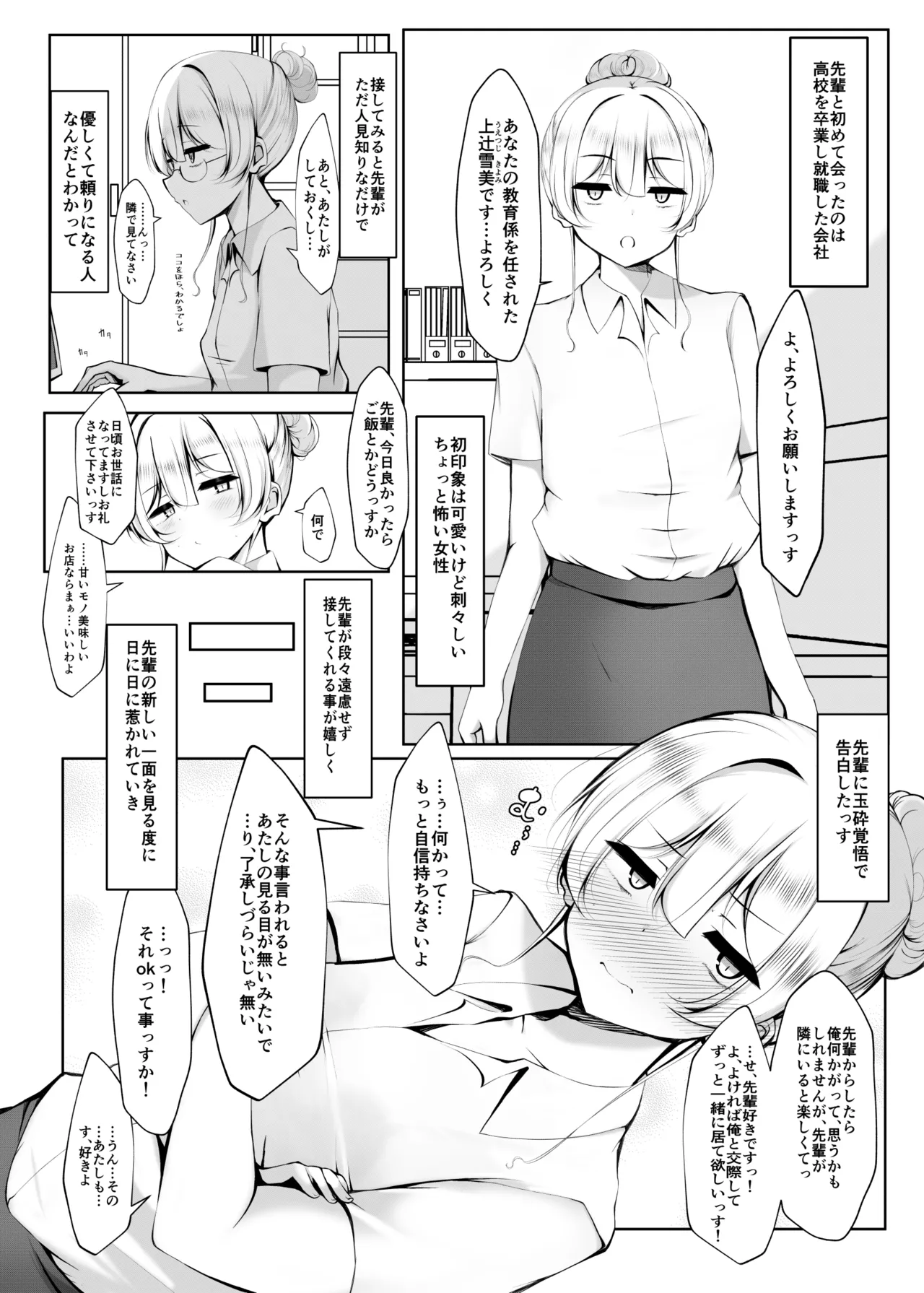 Ketsuge Haeteru Kaisha no Senpai to Tsukiau Hanashi page 4 full