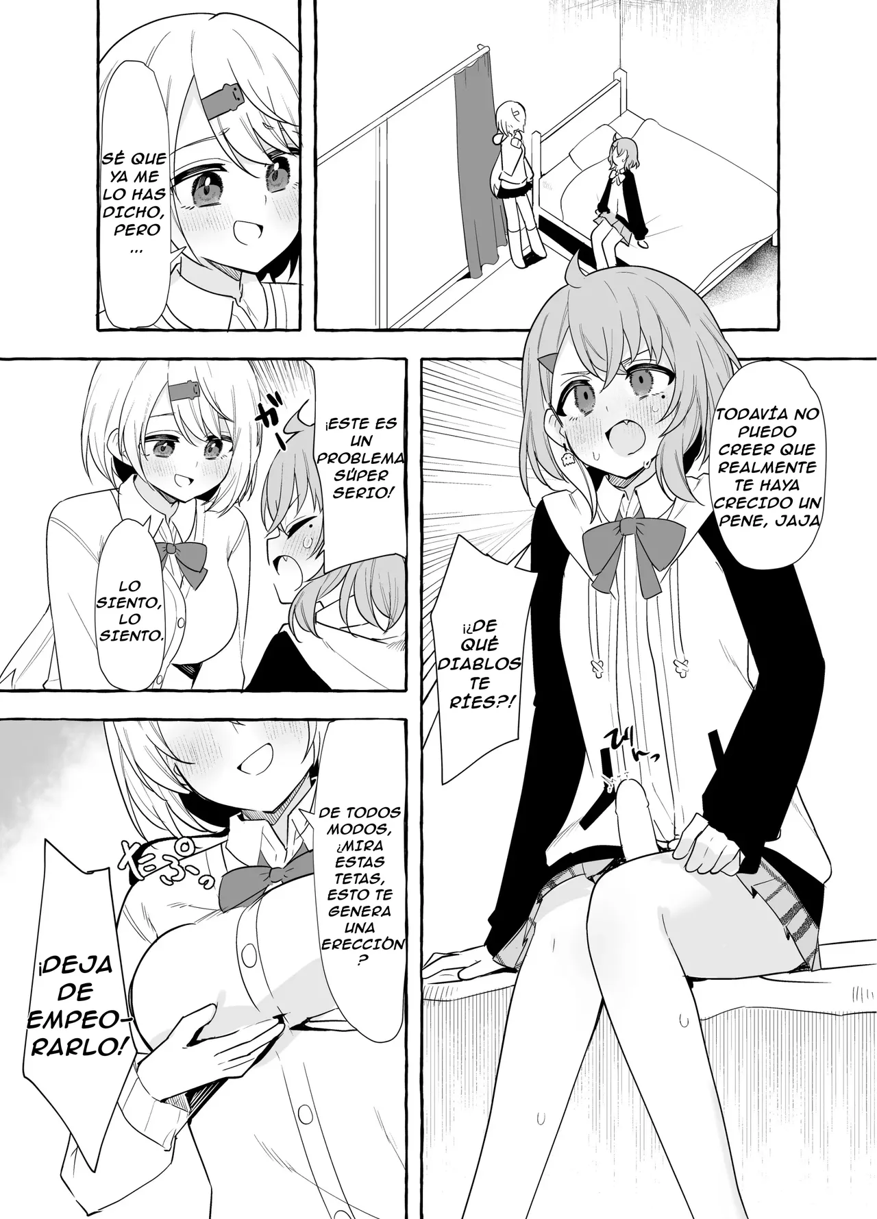 Futanari Sasaki to Shiina｜Futanari Sasaki y Shiina page 6 full