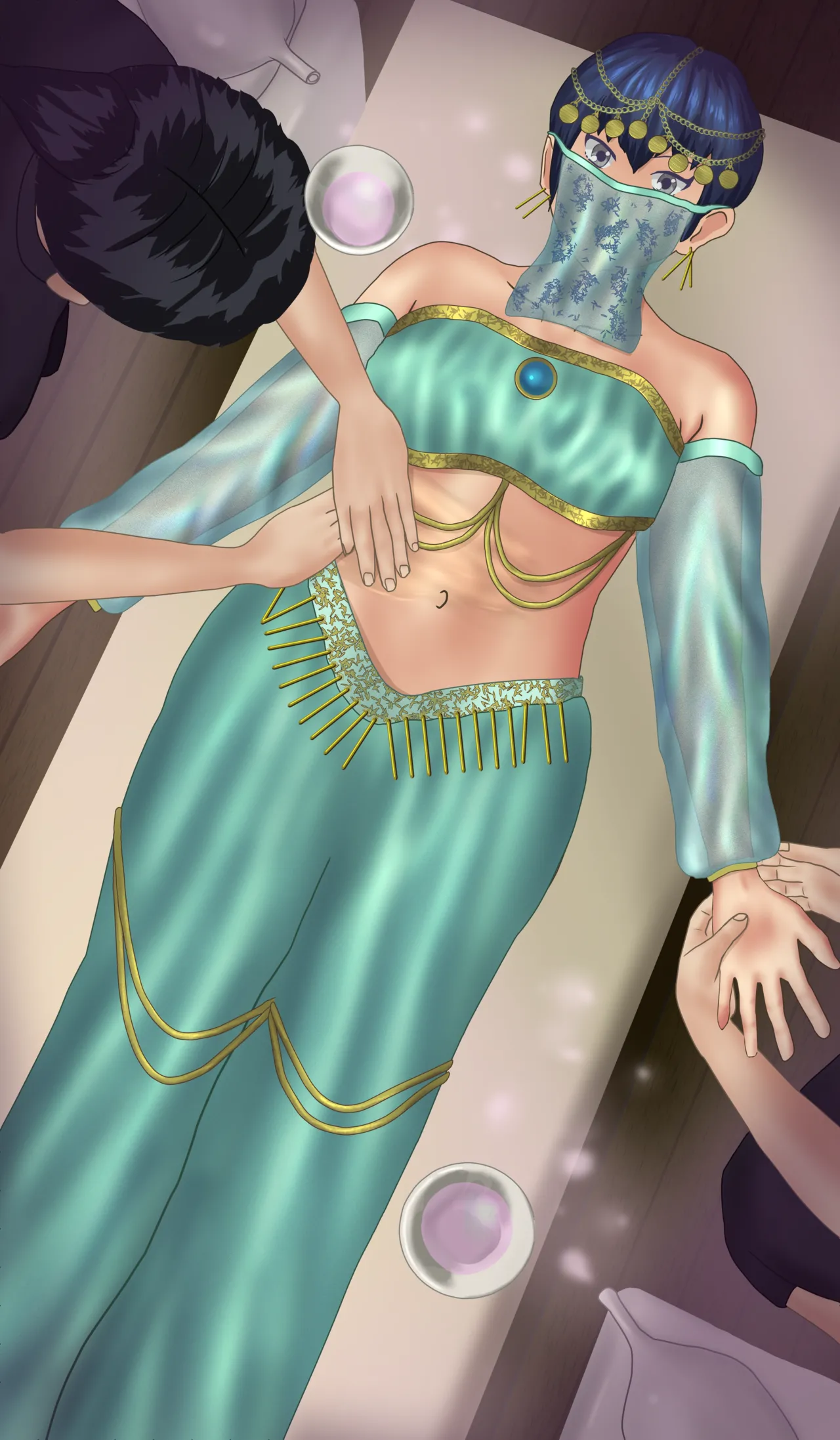 Dancer receiving a massage page 1 full