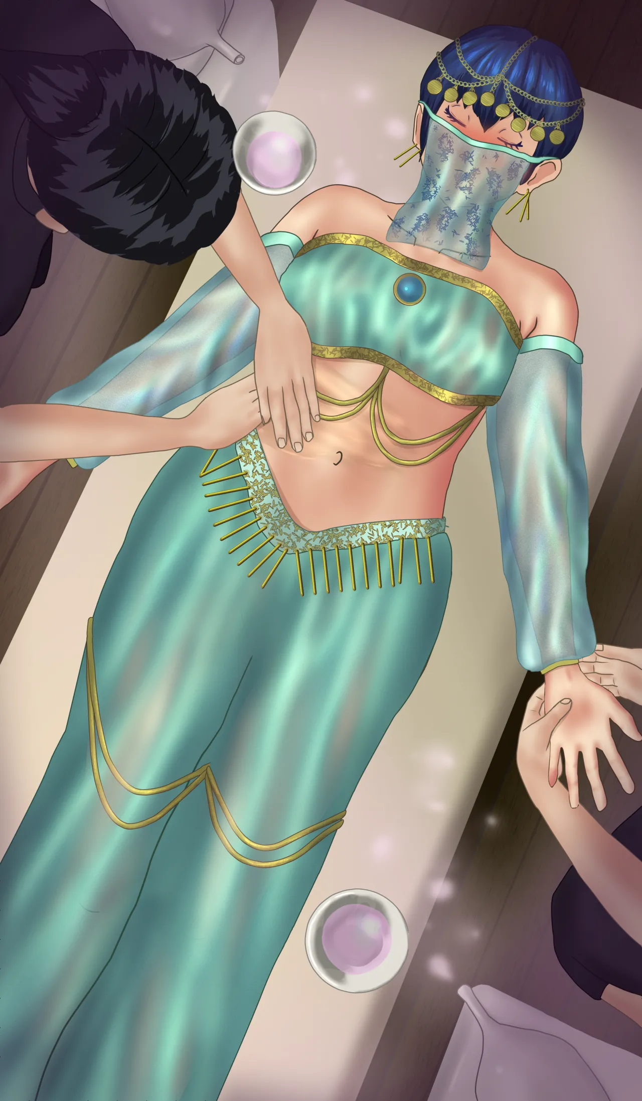 Dancer receiving a massage page 2 full