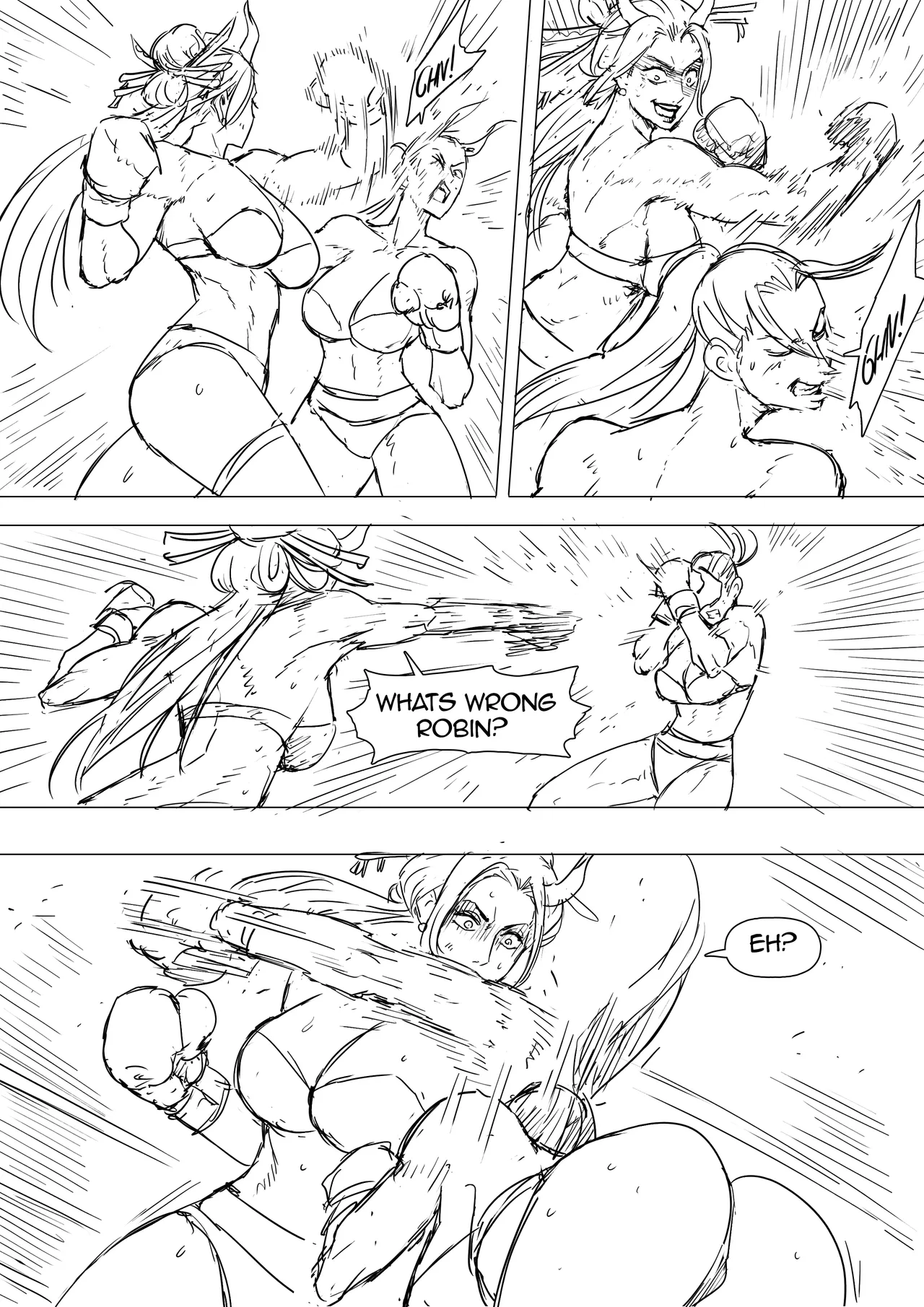 Nico Robin VS Black Maria page 6 full