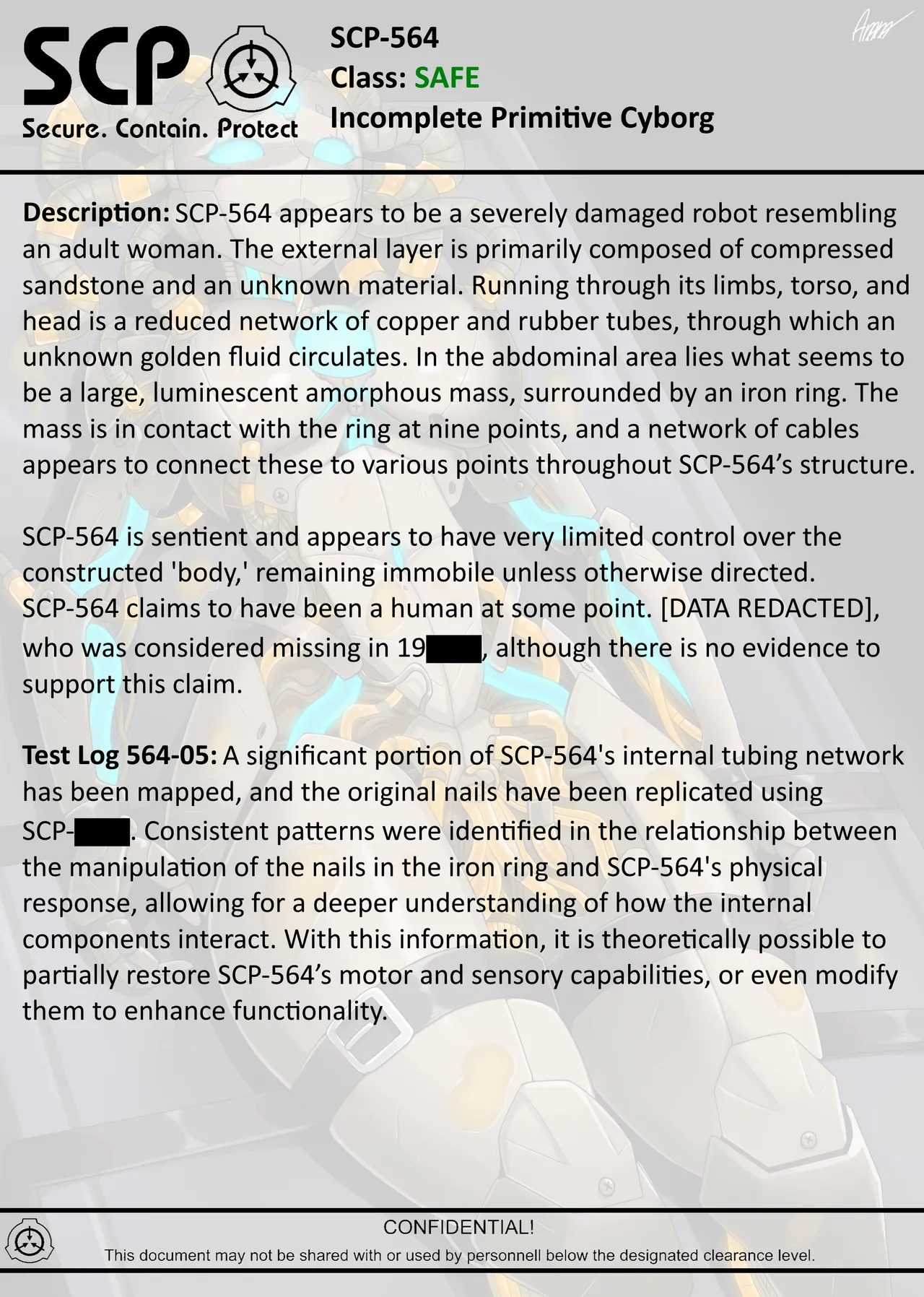 SCP-564 Primitive Cyborg page 3 full