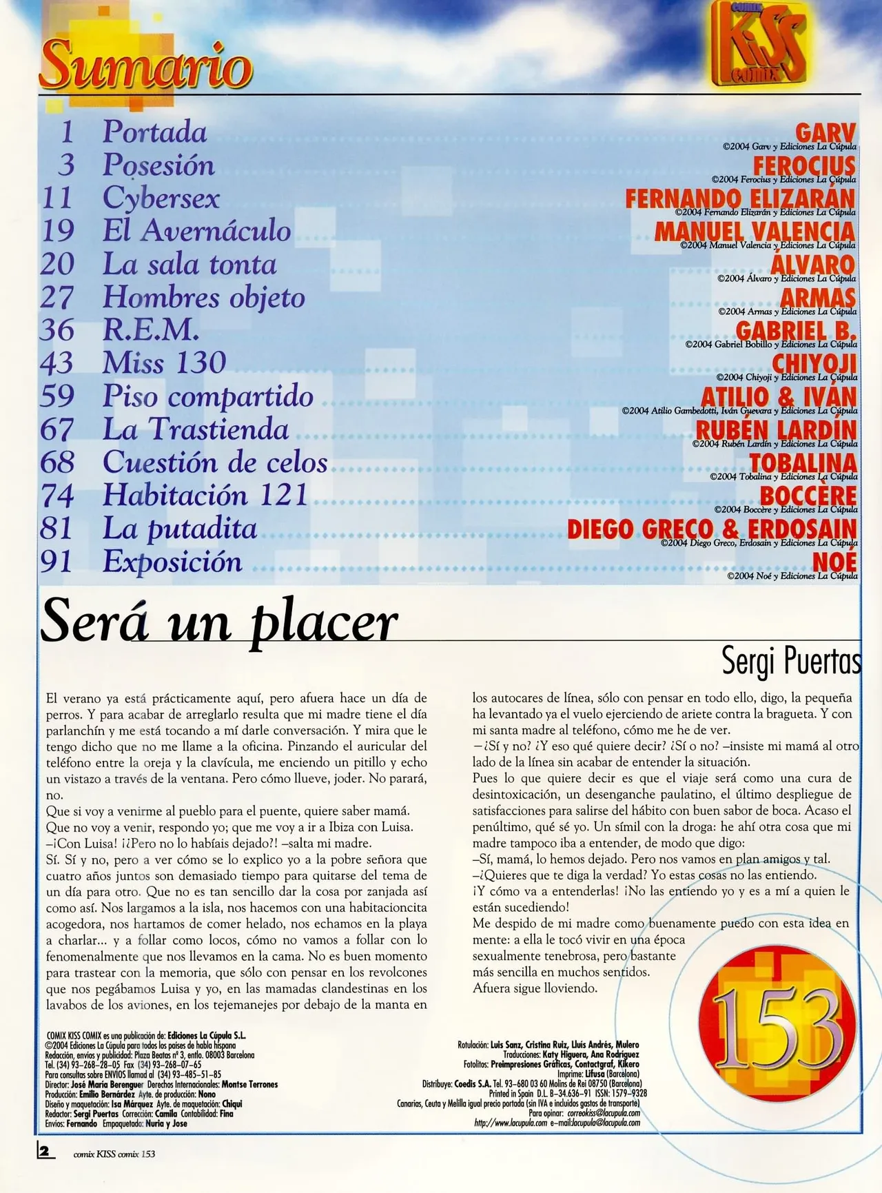 Kiss Comix #153 page 2 full