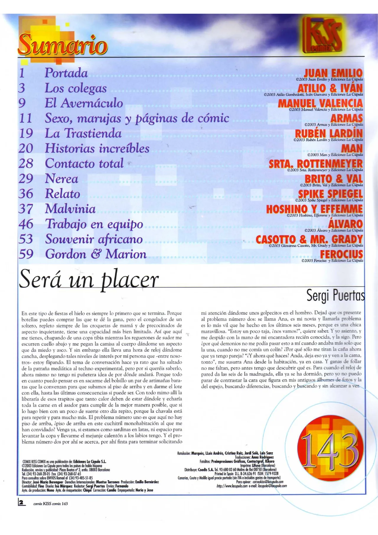 Kiss Comix #143 page 2 full