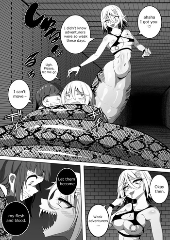 カイガ【kaiga】 - Lamia swallowed more than her limit and her stomach is about to burst  ENG ver cover