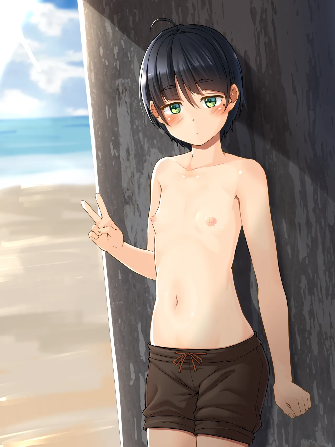 うちの子 伏見向小宵 初めての男水着チャレンジ page 3 full