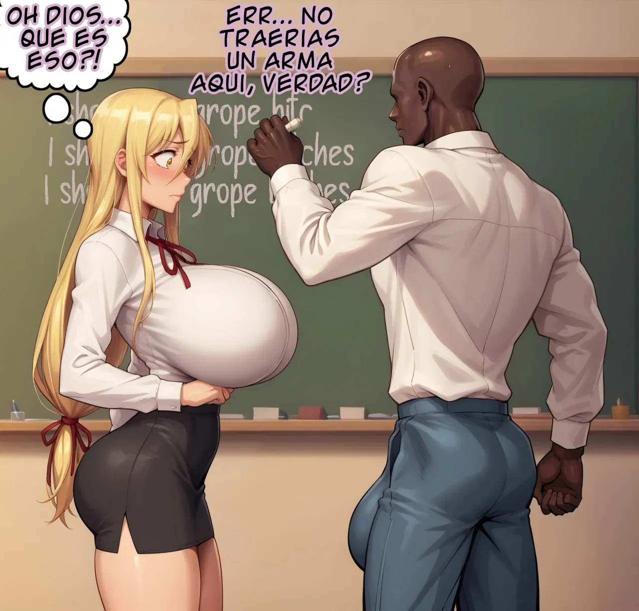 Highschool of the Dead - Shizuka Marikawa stuck with some Delinquents page 2 full