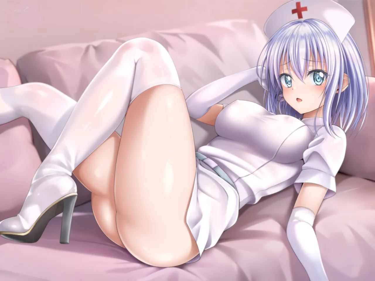 バンドリ倉田ましろ ナース服 一枚絵 page 2 full