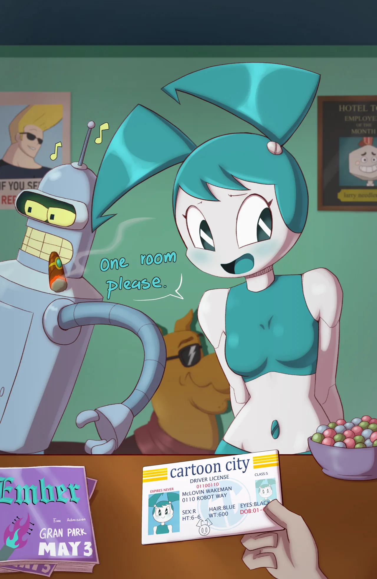 Teenage Robot Love page 1 full