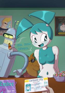 [Jona Kazuo] Teenage Robot Love (My Life as a Teenage Robot - Futurama)