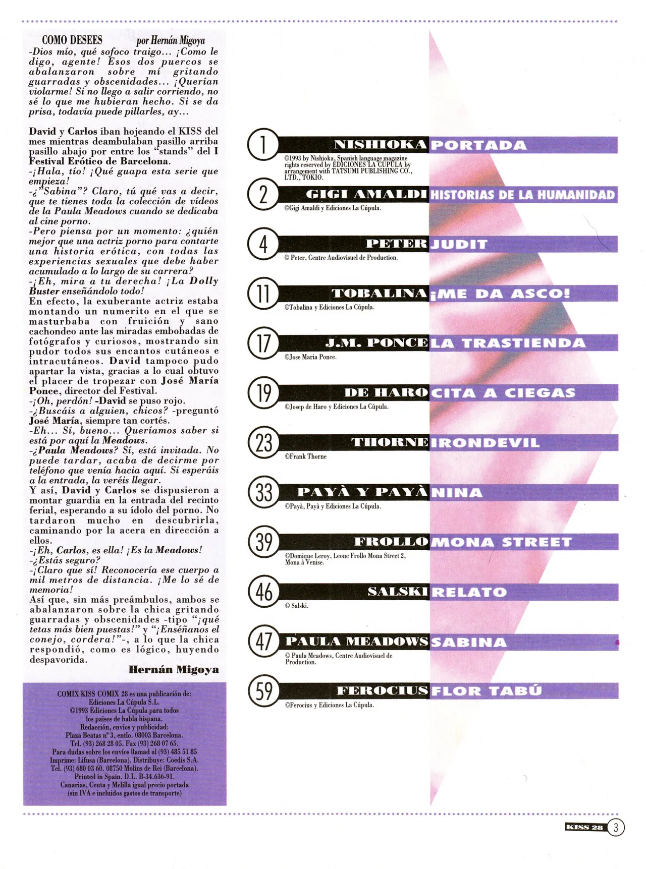 Kiss Comix #028 page 3 full