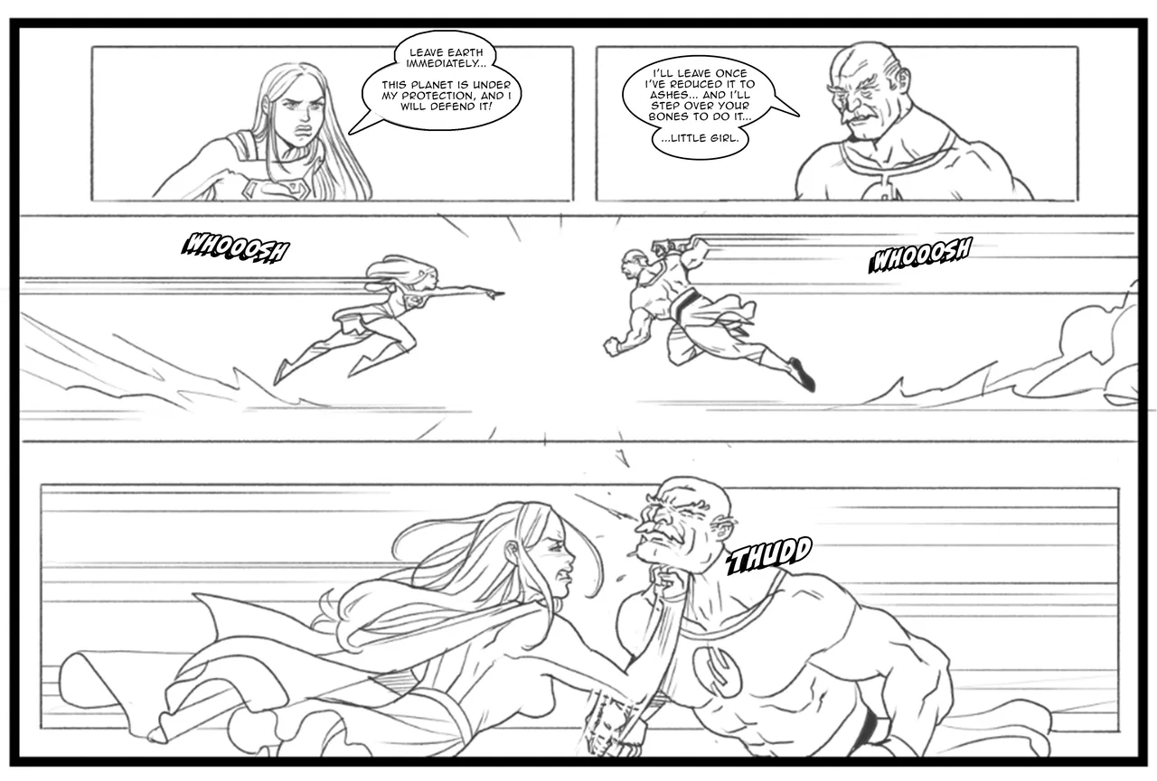 Supergirl vs Conquest page 2 full