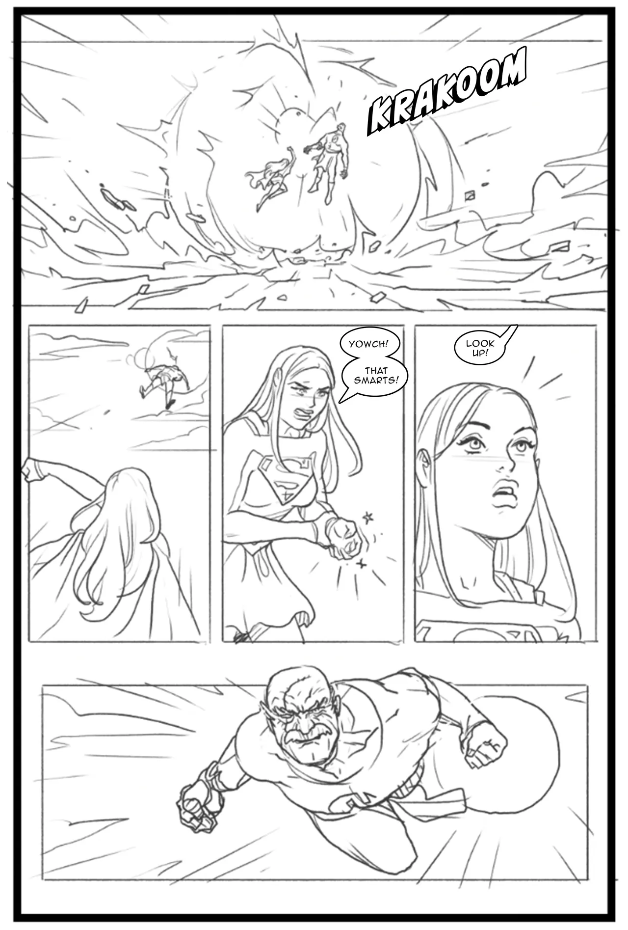 Supergirl vs Conquest page 3 full
