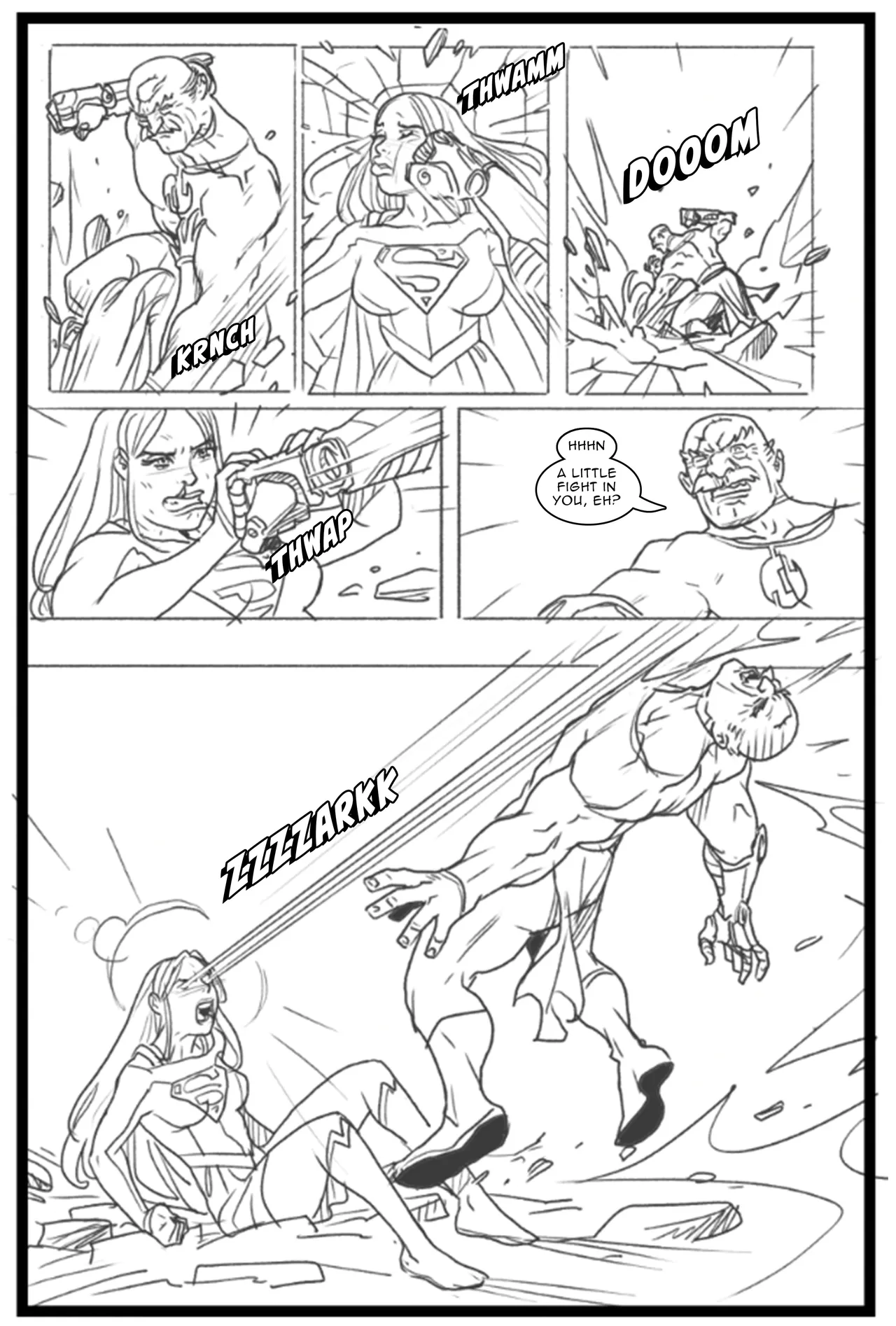Supergirl vs Conquest page 5 full