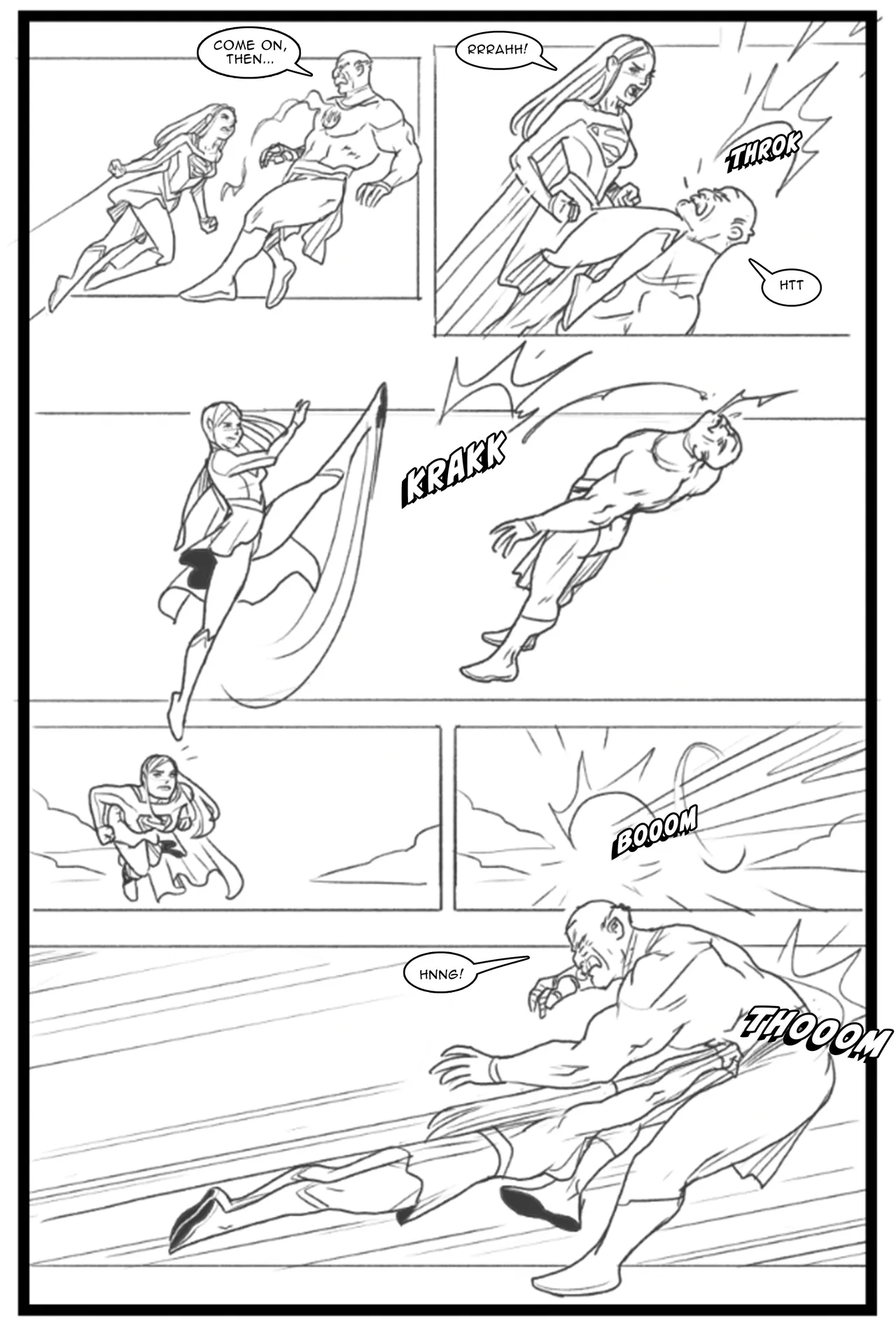 Supergirl vs Conquest page 6 full