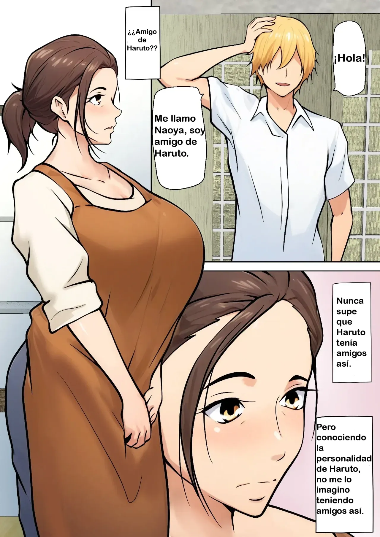 Musuko no Tomodachi to no Giji Renai｜Pseudo Romance con el Amigo de Mi Hijo page 3 full