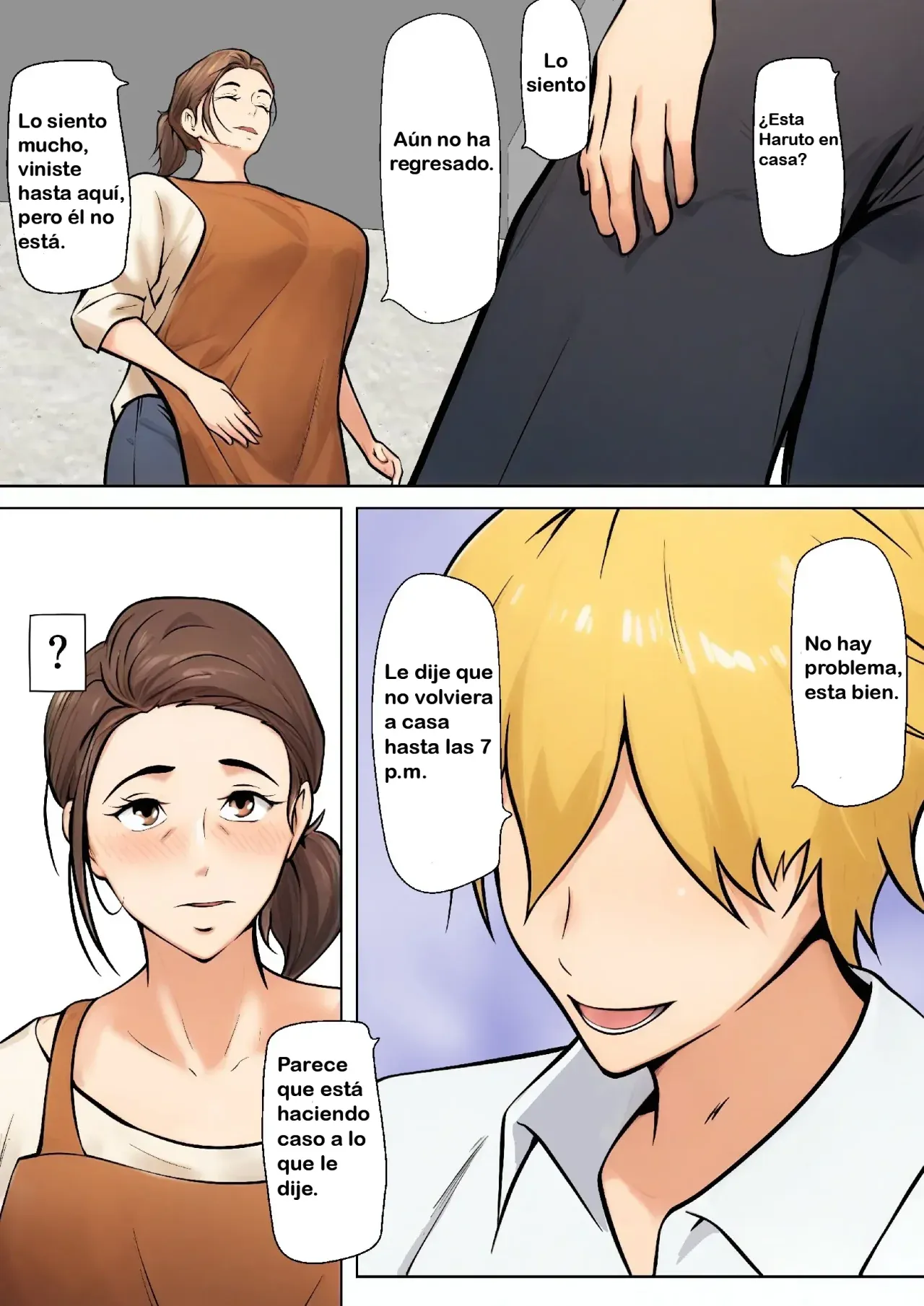 Musuko no Tomodachi to no Giji Renai｜Pseudo Romance con el Amigo de Mi Hijo page 4 full