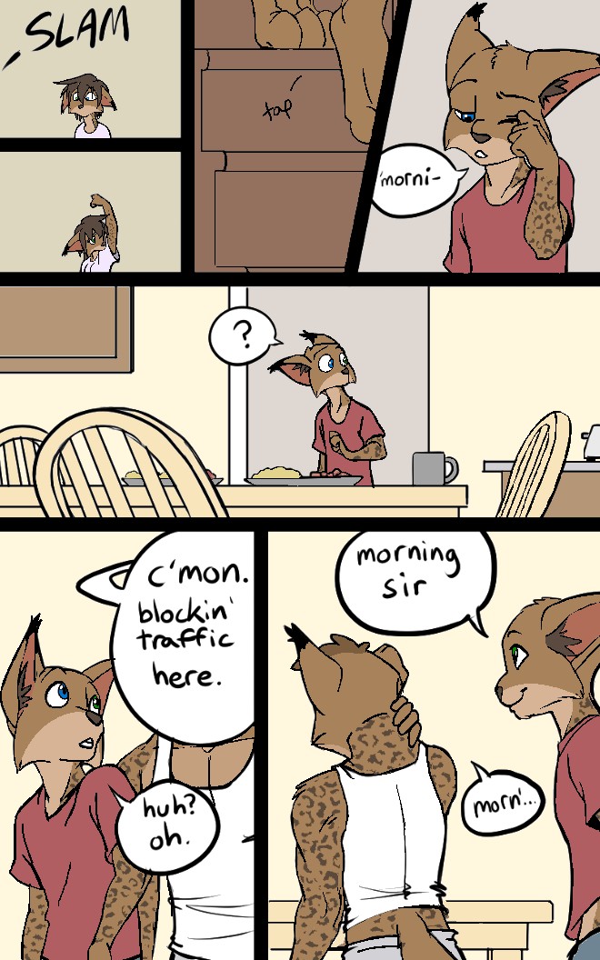 black kitten - Mornings -color page 5 full