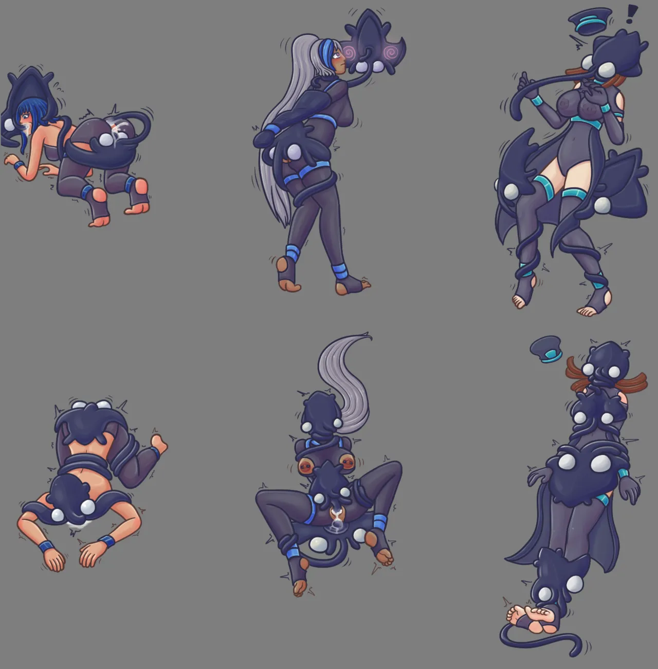 Mira Co Rescue - Bio-Entity Lewd-Ray Facehugger Battle Sprites and Game Over page 7 full
