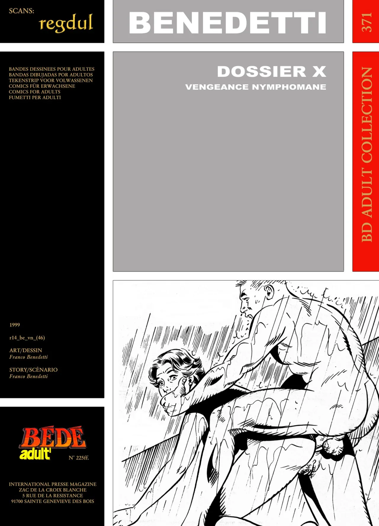 Alessandro Benedetti &amp; Bernard Joubert - Dossier X : Vengeance nymphomane page 1 full