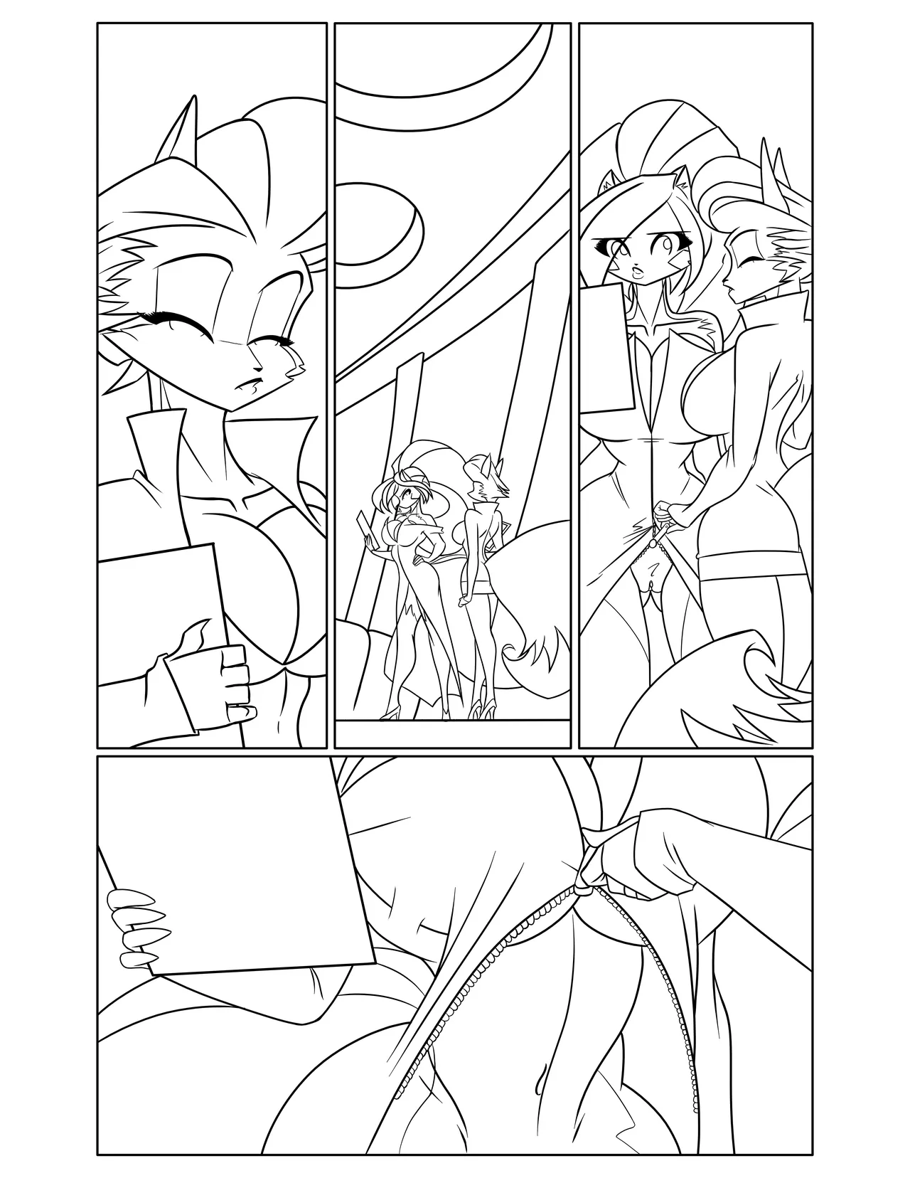 Chloe &amp; Persephone Art Progression page 3 full