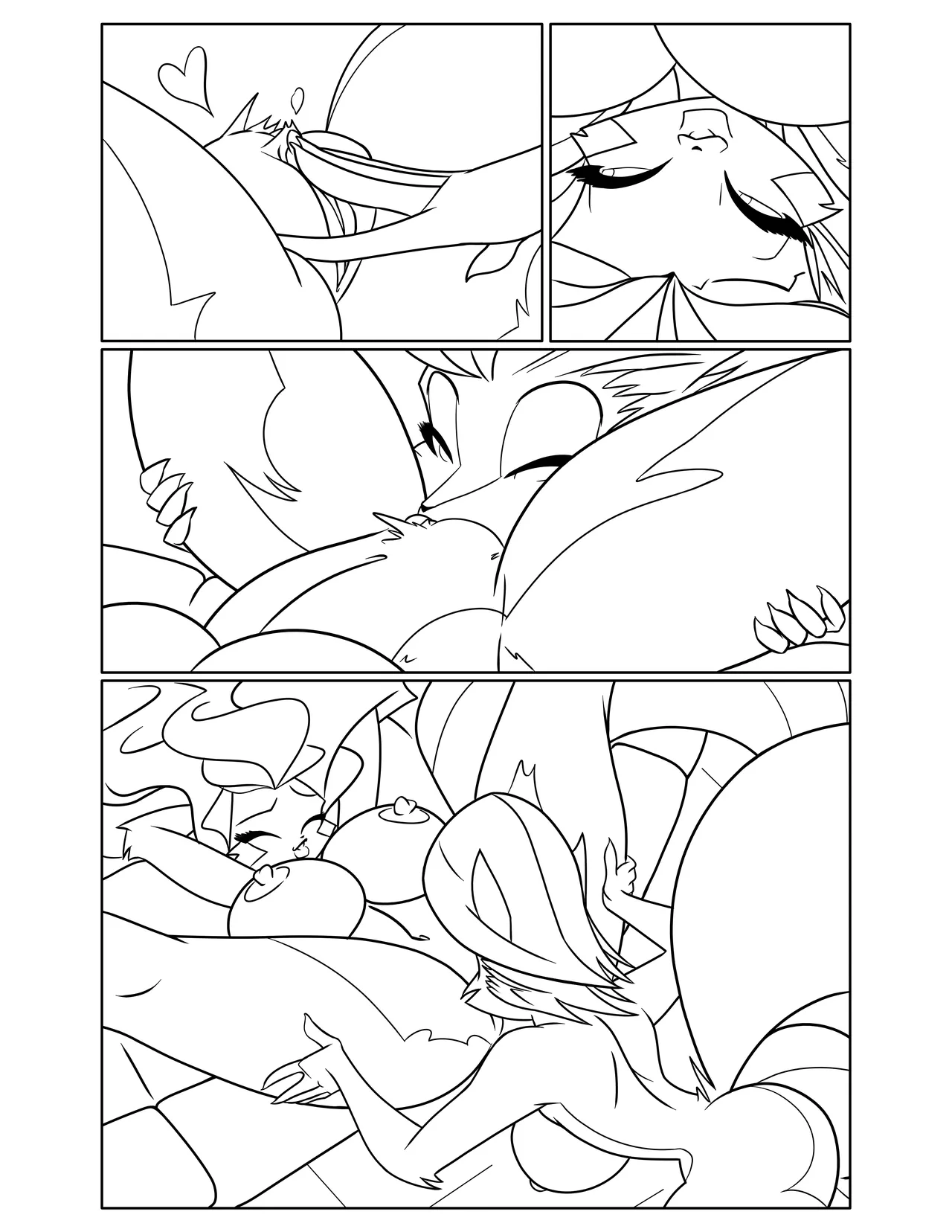 Chloe &amp; Persephone Art Progression page 8 full