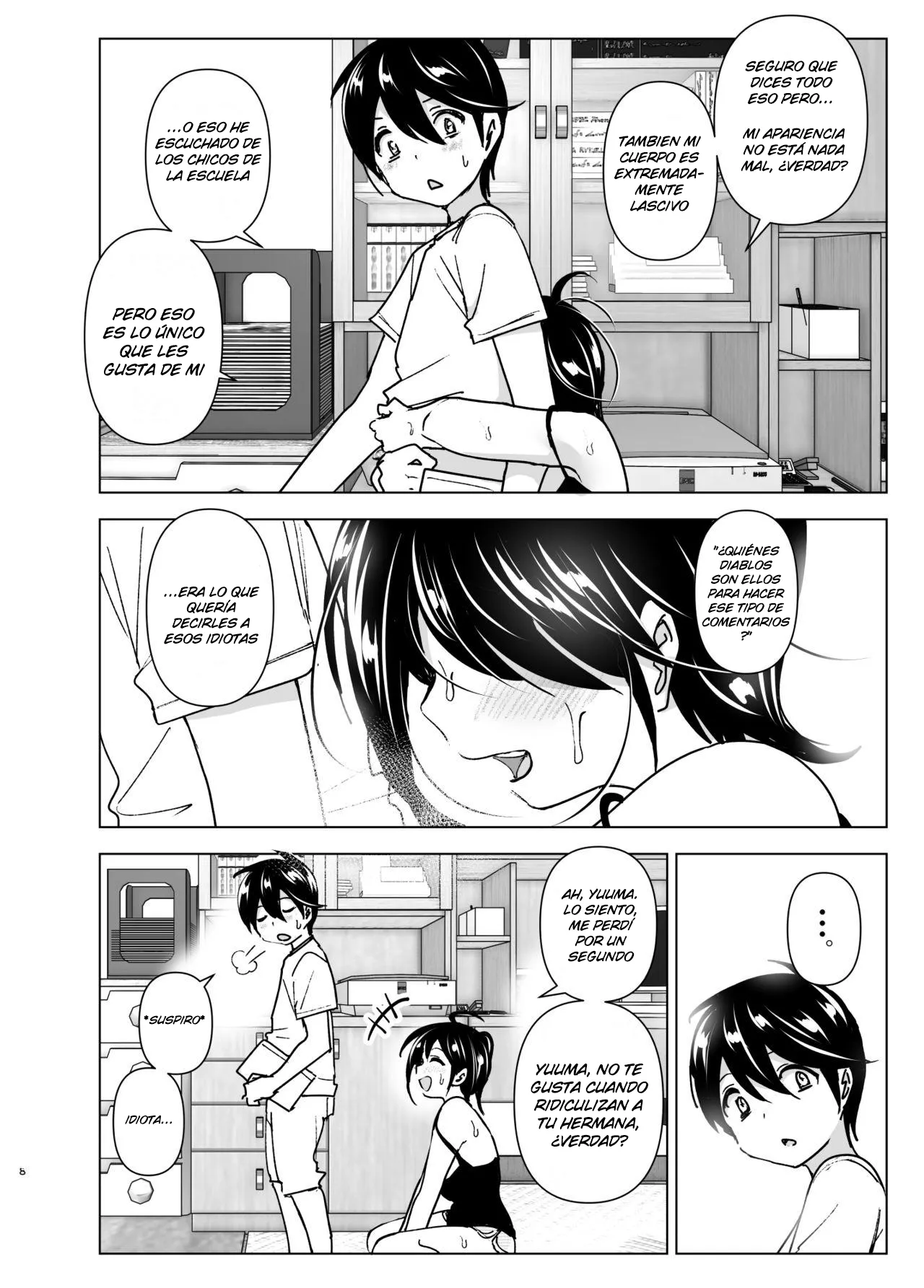 Older Sister Complaint Listening Younger Brother page 7 full