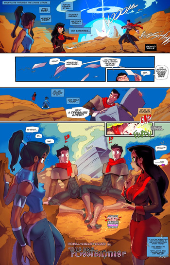 Korra+Asami+Mako in: This has... POSSIBILITIES! cover