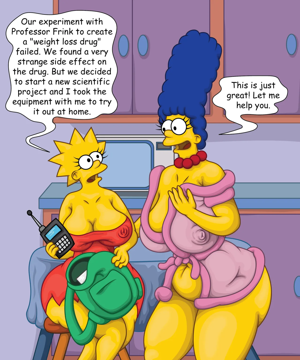 Marge and Lisa, Lisa Starts the Experiment, Lisa Helps Marge, Marge and Lisa's Adventure page 2 full