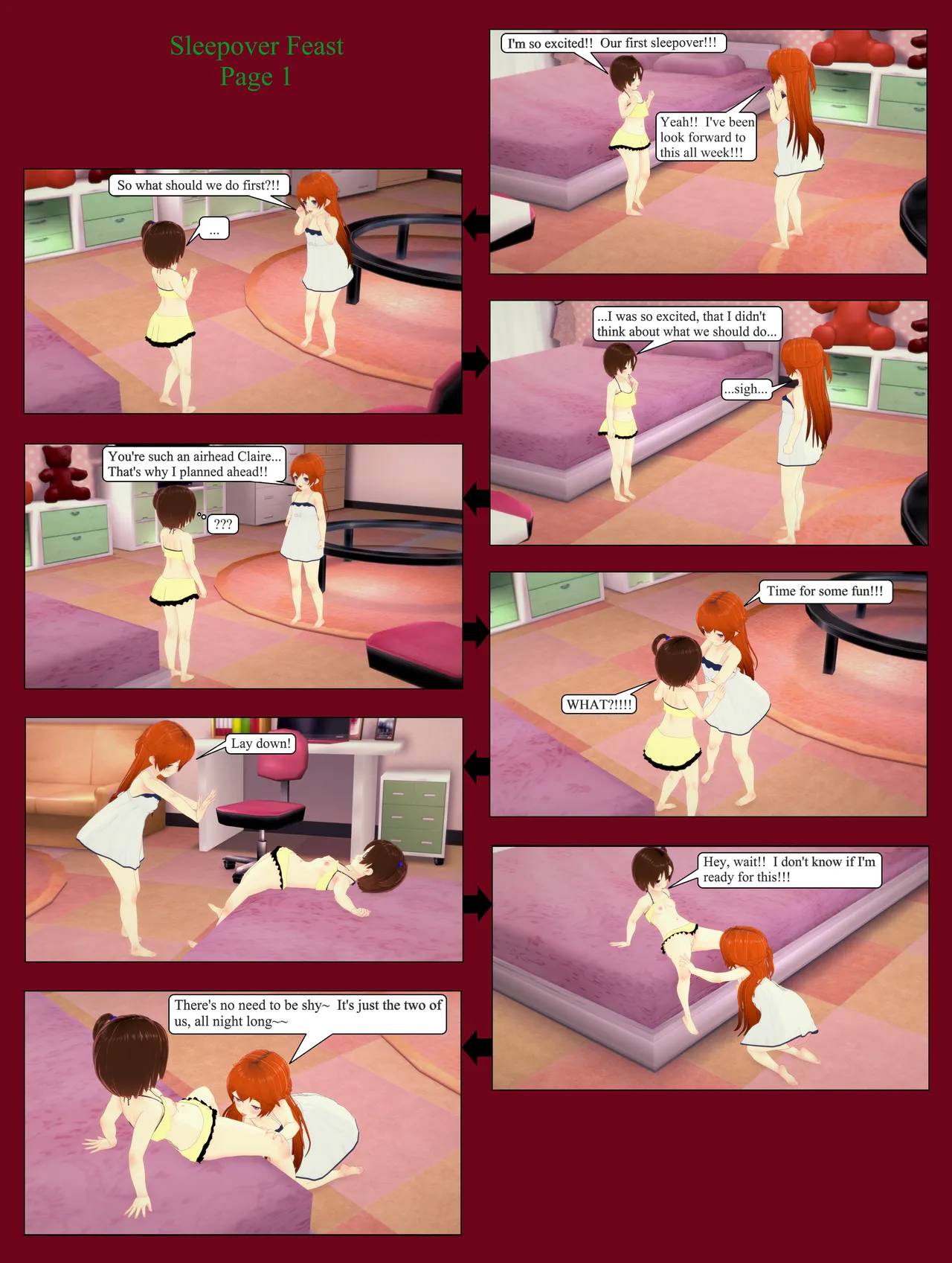 Sleepover Feast page 1 full