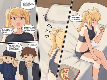 Watch as your friend is digested along with the pizza cover