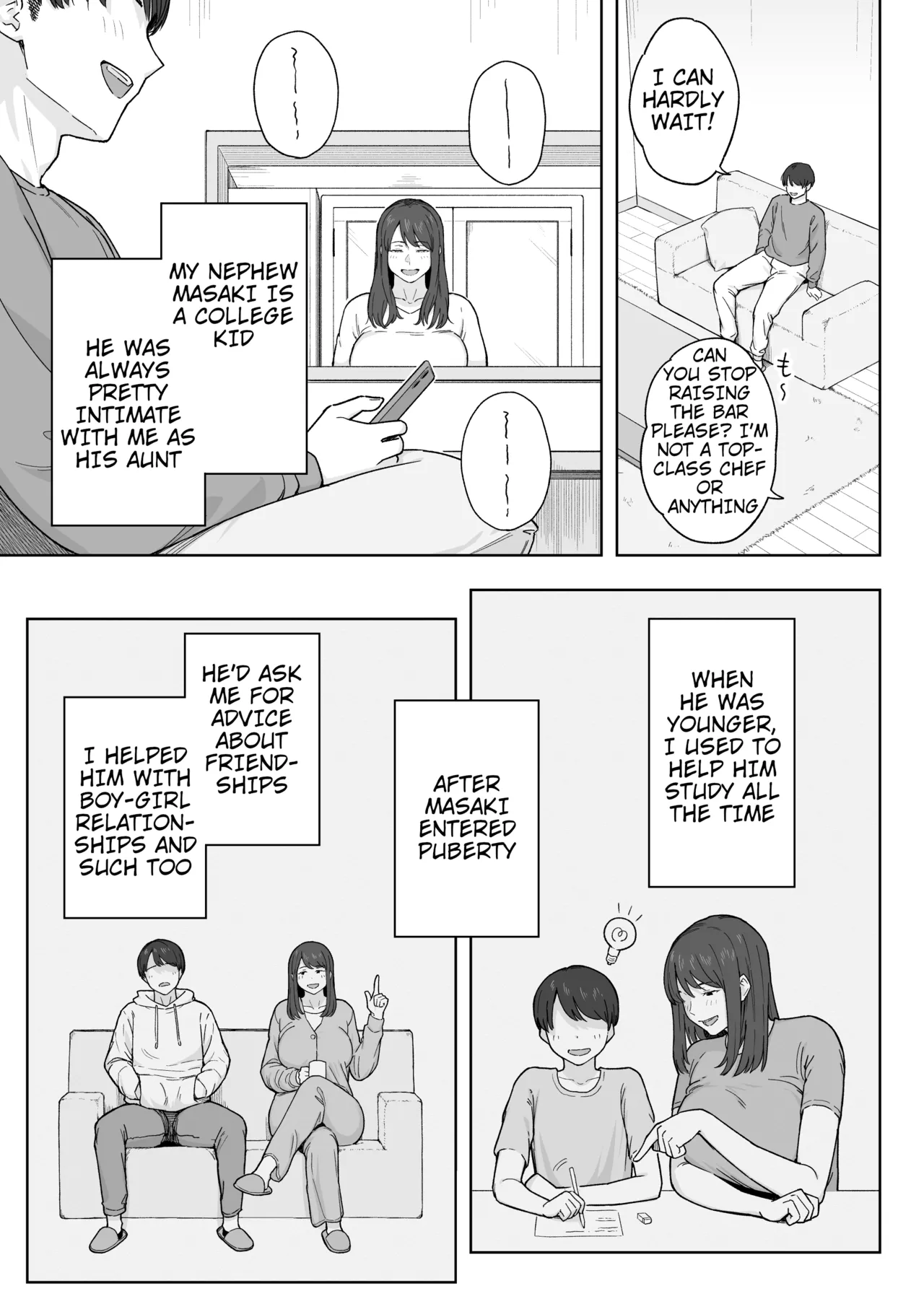 Yuuhan no Ato wa Oba-chan to | Spending Time With My Aunt After Dinner page 4 full