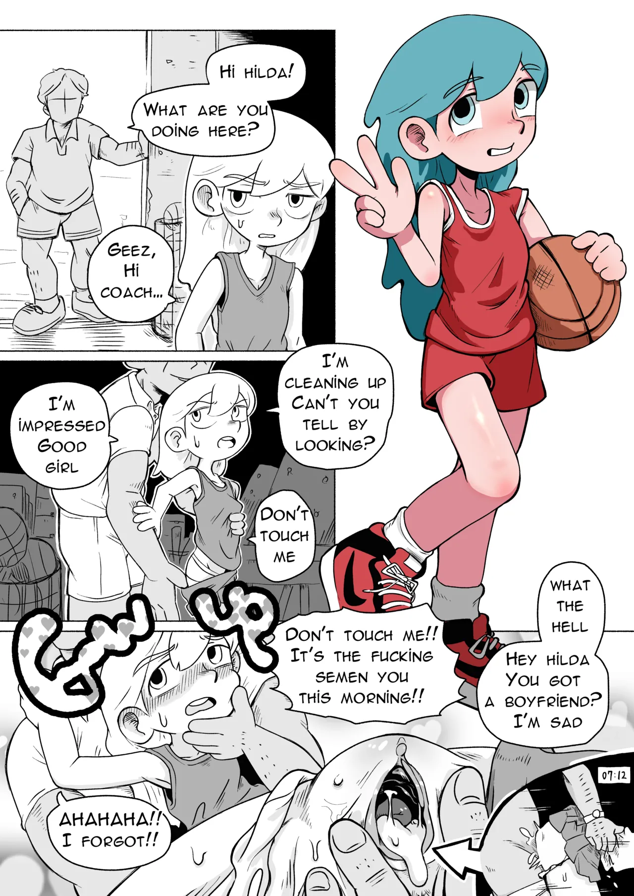 Hilda after basketball play page 1 full